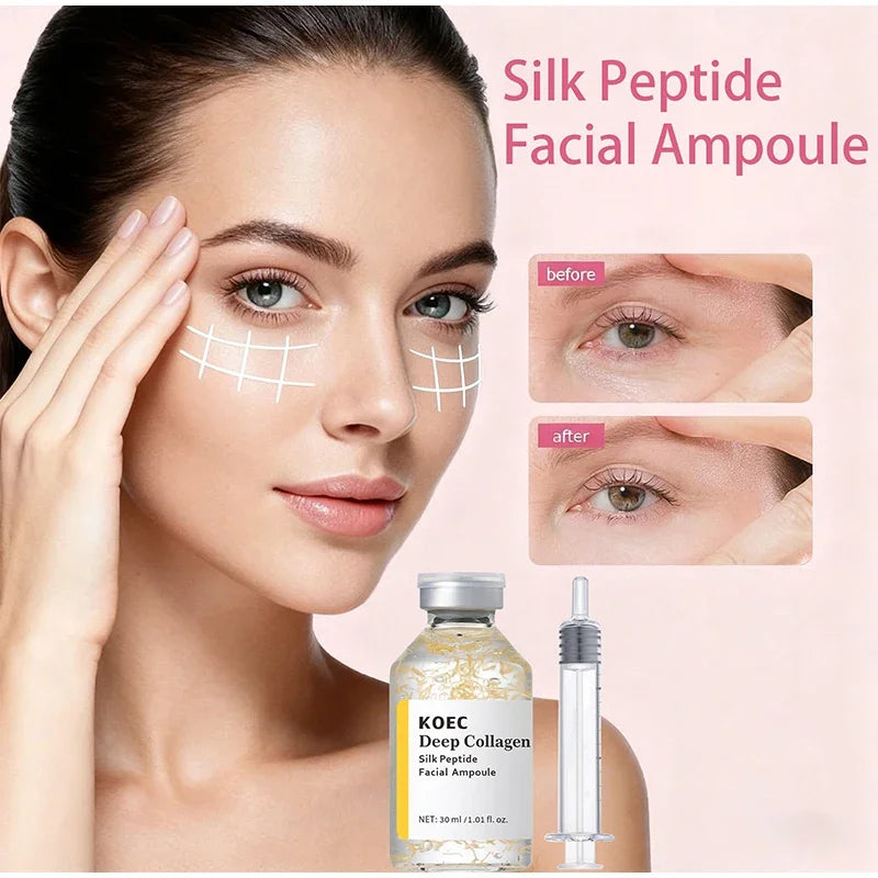 Peptide Intensive Lifting Ampoule,Deep Collagen Face Firming Moisturizing Serum,Glass Skin Tightening Hydration,Korean Skincare