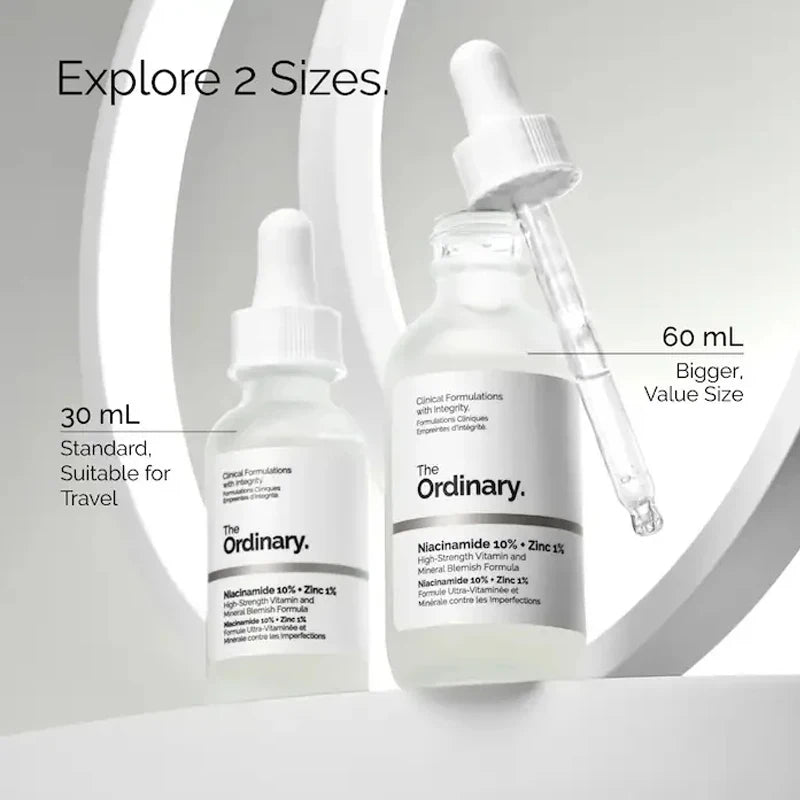 Korean Niacinamide 10% Zinc 1% Serum 30ml Multi-Effect Face Serum for Acne Treatment Anti-Aging Oil-Control Moisture Barrier