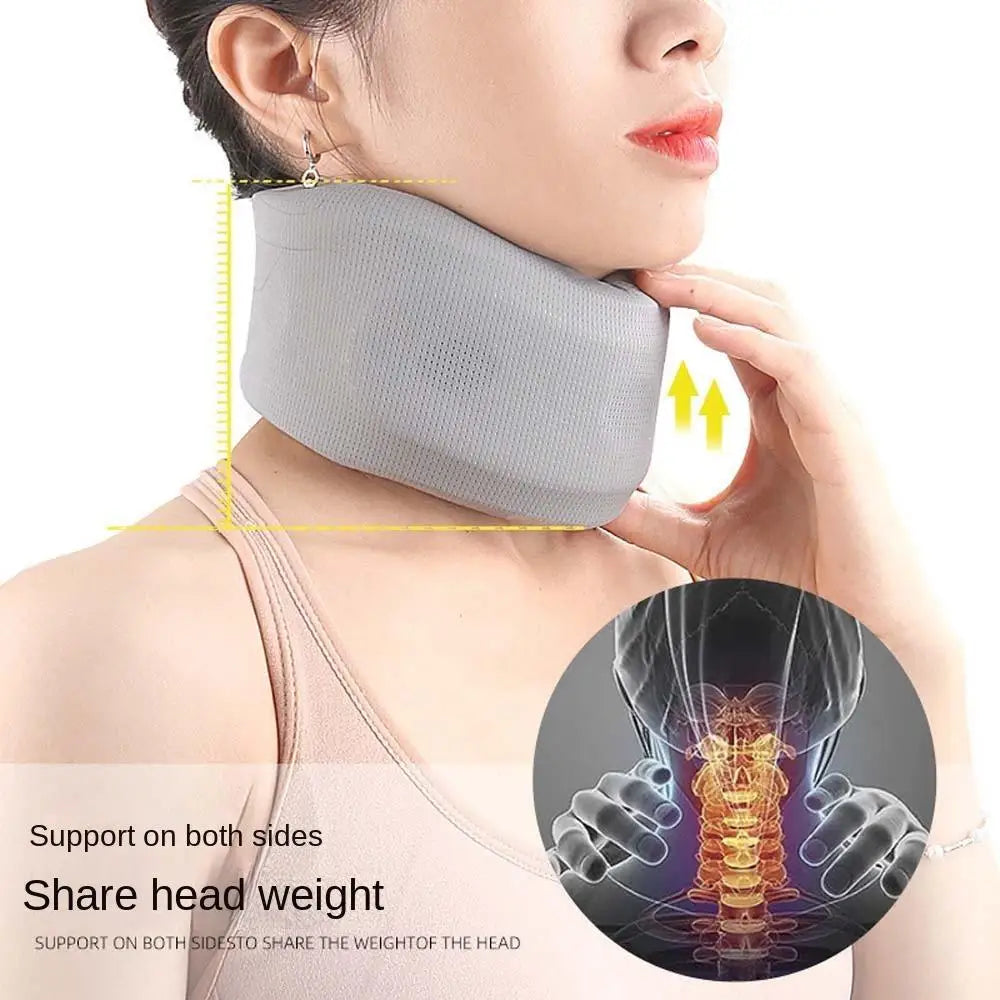 Neck Traction Neck Cervical Brace Neck Orthopedic Ice Silk Neck Support Sleeve Pillow Collar Grey Neck Fixation Belt Household