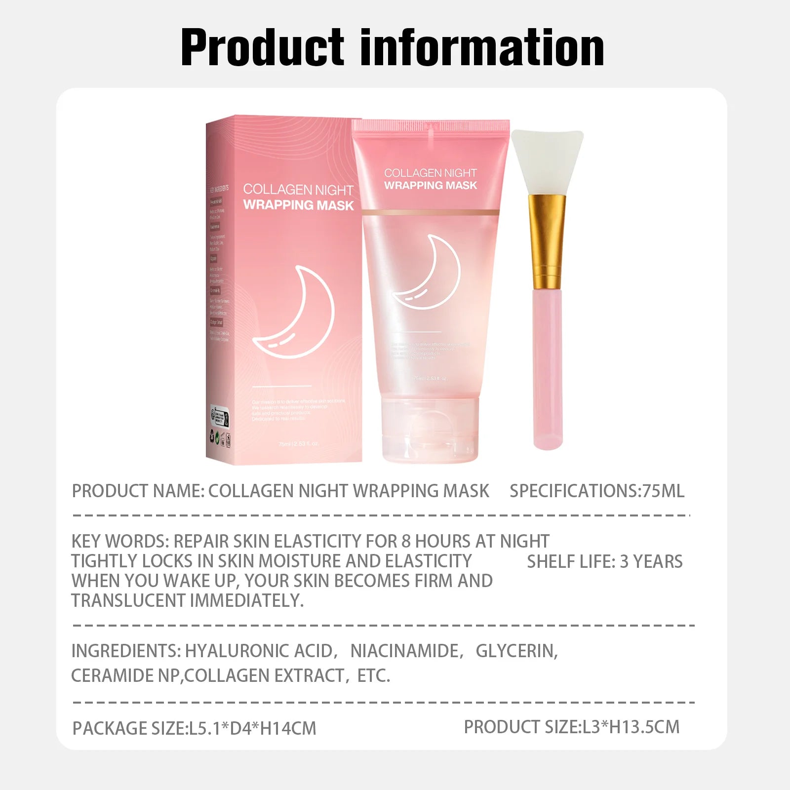 Hydrating Face Overnight Firming Peel-Off Mask