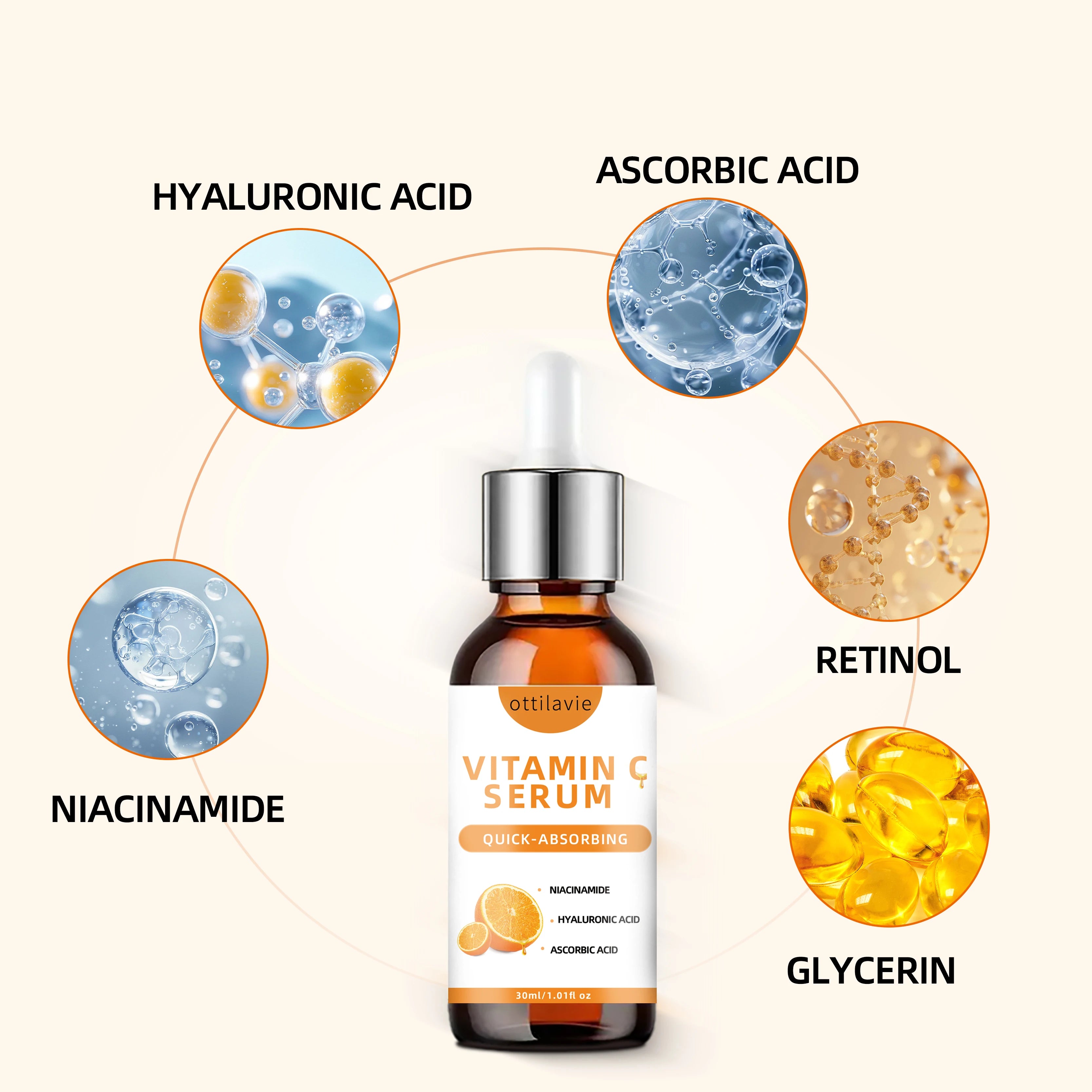 Vitamin C + Hyaluronic Acid Glow Serum