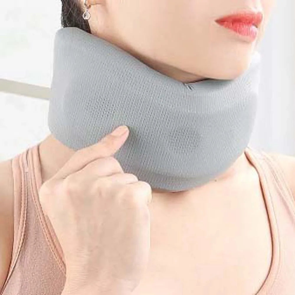 Neck Traction Neck Cervical Brace Neck Orthopedic Ice Silk Neck Support Sleeve Pillow Collar Grey Neck Fixation Belt Household