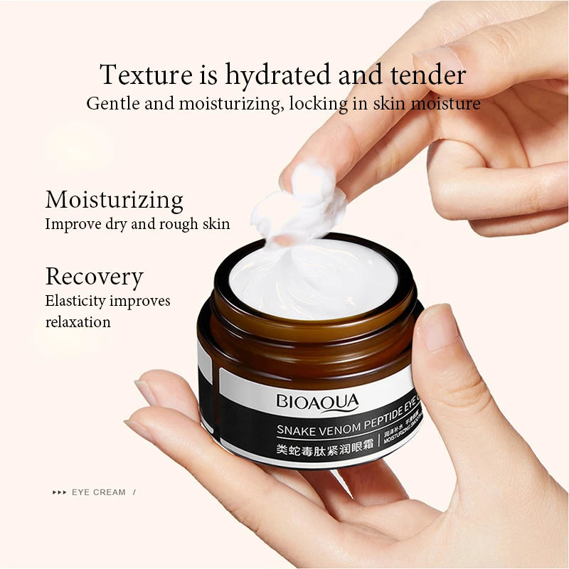 BIOAQUA Peptide Moisturizing Eye Cream Anti Wrinkles Anti Dark Circles Remove Eye Bags Anti-aging Eyes Creams Skin Care Products