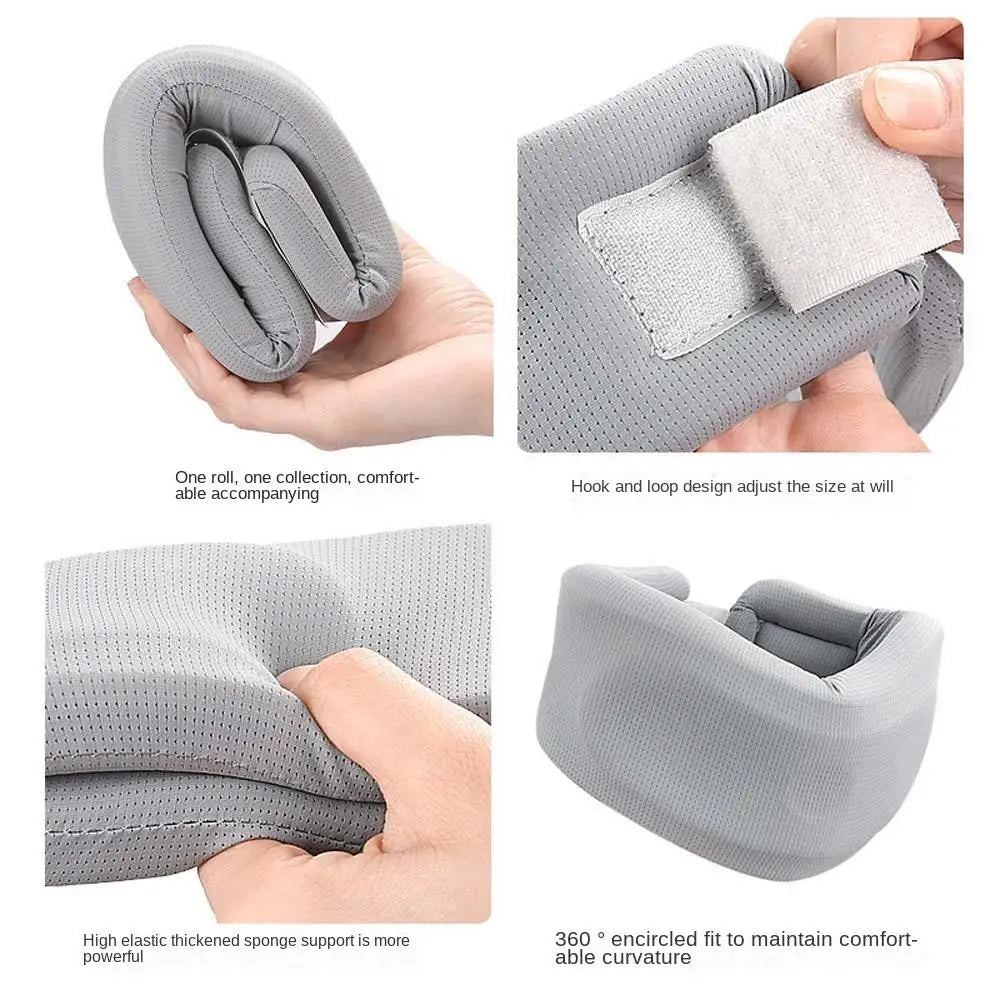 Neck Traction Neck Cervical Brace Neck Orthopedic Ice Silk Neck Support Sleeve Pillow Collar Grey Neck Fixation Belt Household