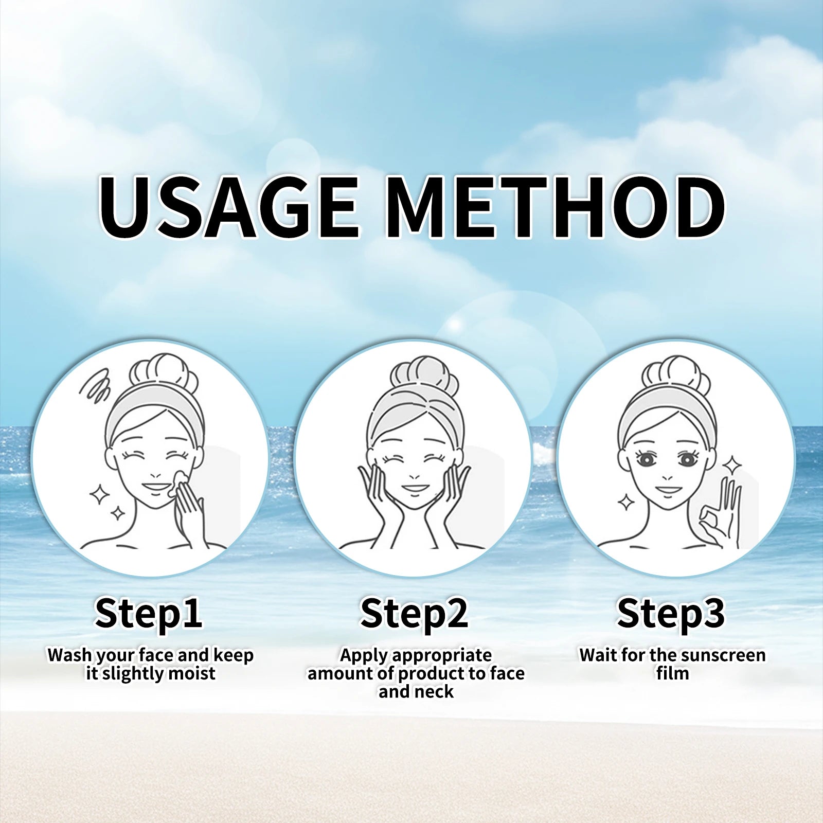 4 in 1 Foundation Sunscreen SPF 50+ Longwearing  Liquid Hydrating Concealer Waterproof Foundation Natural Face Makeup