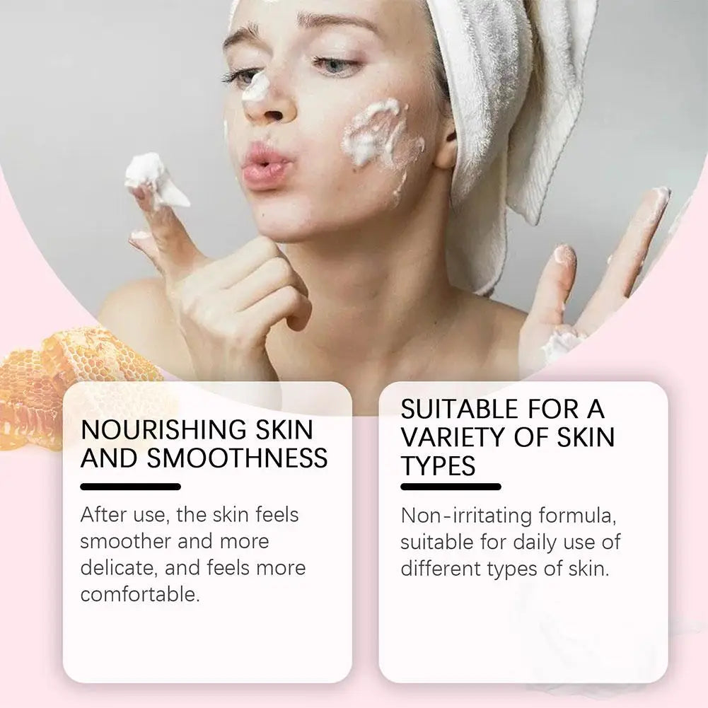 Gentle Milk Bath Soap - Deep Cleansing Exfoliating Oil Control Smoothing Fresh Brightening Reduce Dark Spots Whiten Skincare
