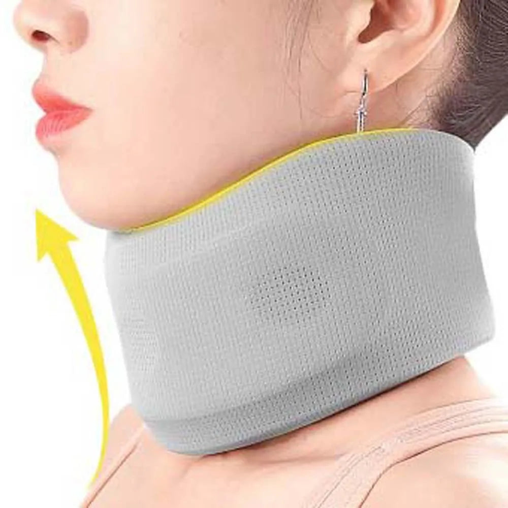 Neck Traction Neck Cervical Brace Neck Orthopedic Ice Silk Neck Support Sleeve Pillow Collar Grey Neck Fixation Belt Household