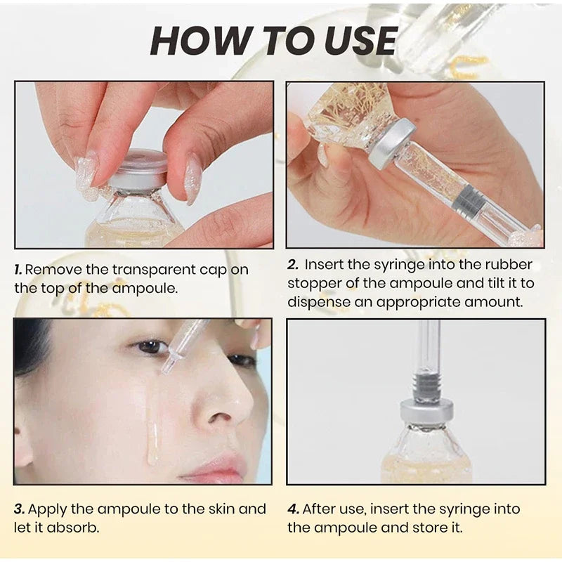 Peptide Intensive Lifting Ampoule,Deep Collagen Face Firming Moisturizing Serum,Glass Skin Tightening Hydration,Korean Skincare