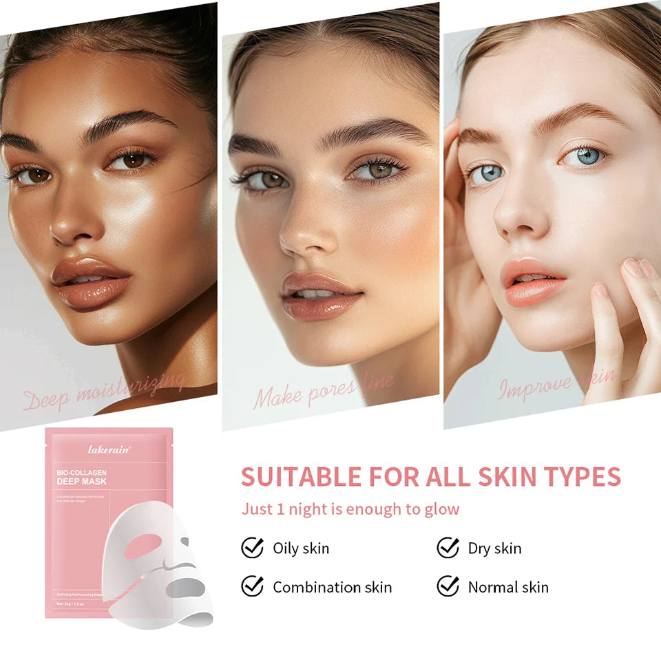 Bio-Collagen Real Deep Mask: Overnight Collagen & Hydration Treatment