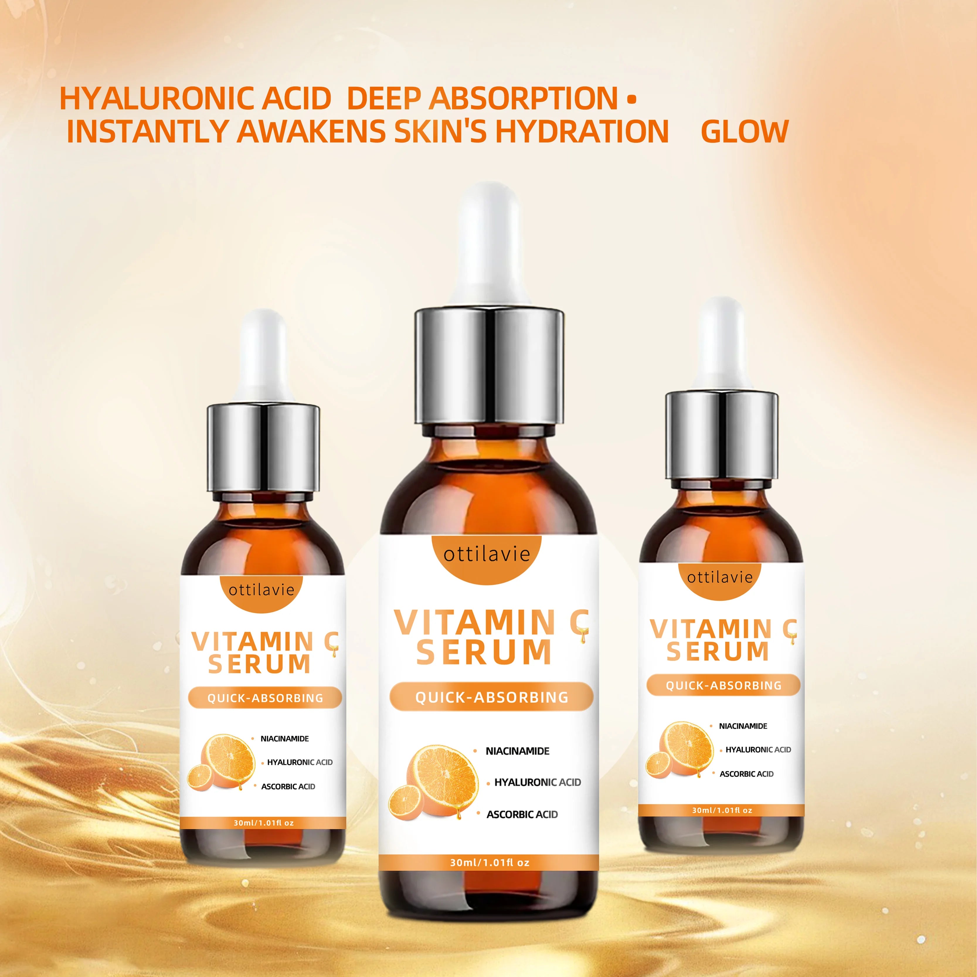 Vitamin C + Hyaluronic Acid Glow Serum