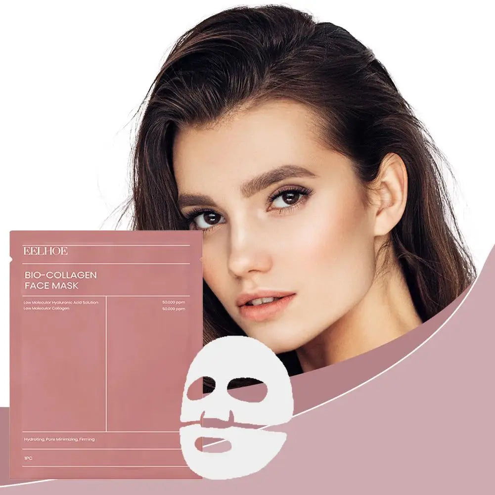 1/2/5pcs Bio-Collagen face Mask Hydrating Overnight Hydrogel Moisturizing Facial Mask VC Whitening Anti aging Skincare