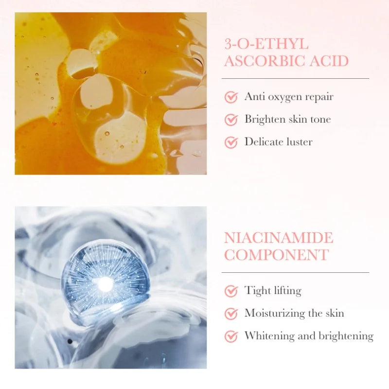 BIOAQUA Niacinamide Serum for Reducing Dark Spots Whitening and Moisturizing Brightening Skin Tone 30ml