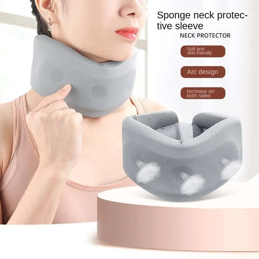 Neck Traction Neck Cervical Brace Neck Orthopedic Ice Silk Neck Support Sleeve Pillow Collar Grey Neck Fixation Belt Household