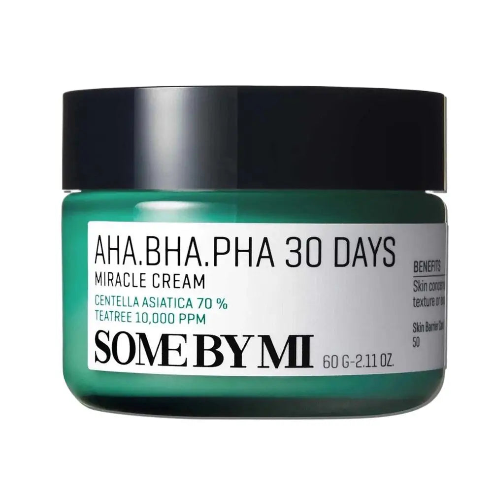 Korean SOME BY MI AHA BHA PHA Tea Tree Triac Acid Essence Face Cream Set for Deep Cleaning of Acne-Sensitive Skin
